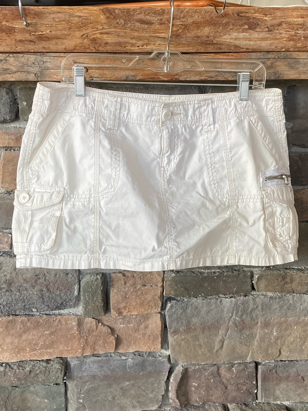 Aeropostale Y2K Cargo Grunge Mini Skirt Beachy Size 9/10